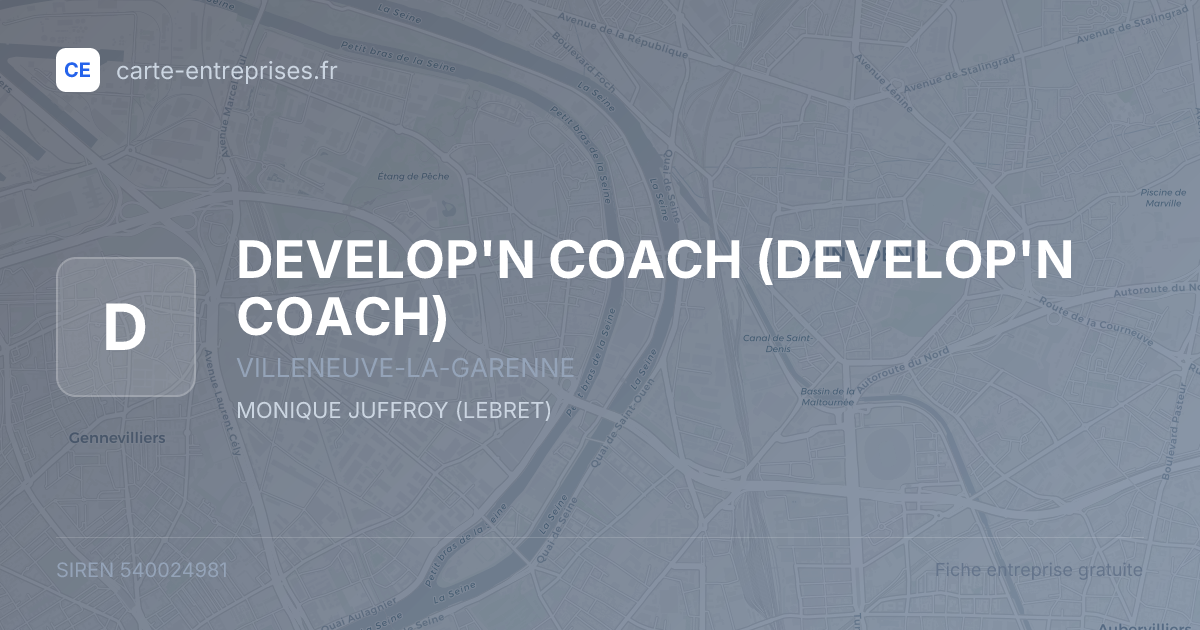 DEVELOP'N COACH — 540024981 — fiche entreprise