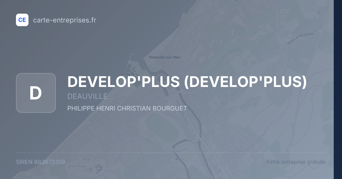 DEVELOP'PLUS — 883673709 — fiche entreprise