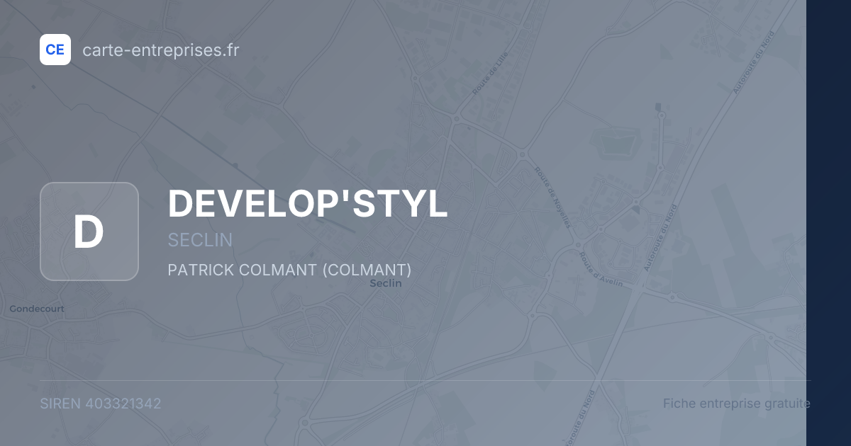 DEVELOP'STYL — 403321342 — fiche entreprise