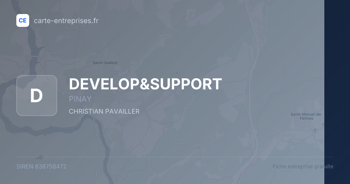 DEVELOP&SUPPORT — 838758472 — fiche entreprise