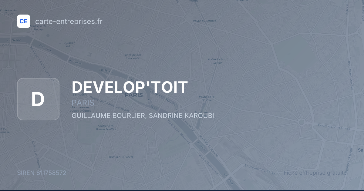 DEVELOP'TOIT — 811758572 — fiche entreprise