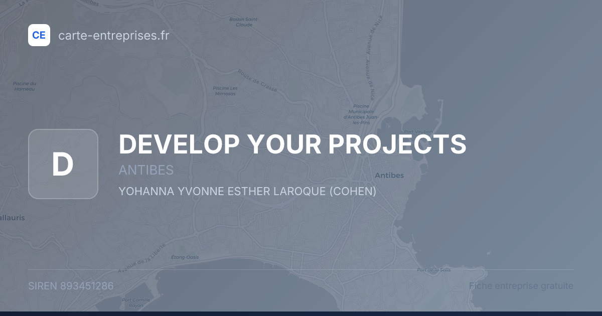 DEVELOP YOUR PROJECTS — 893451286 — fiche entreprise