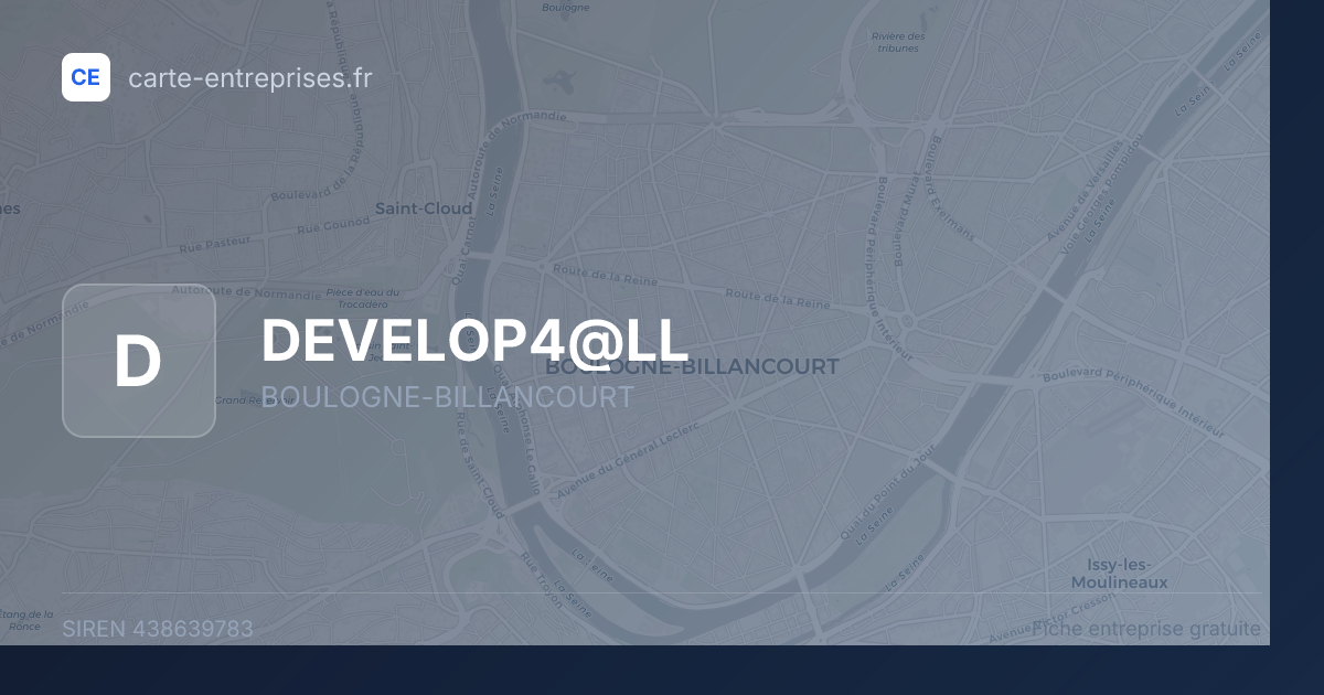 DEVELOP4@LL — 438639783 — fiche entreprise