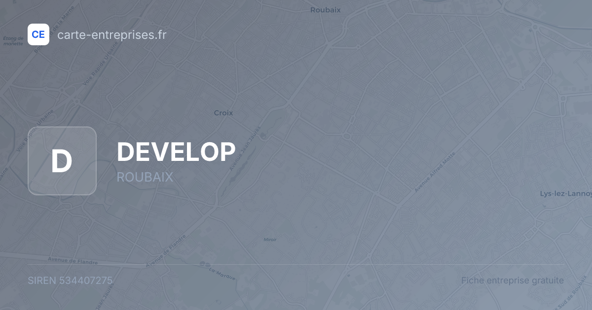 DEVELOP — 534407275 — fiche entreprise