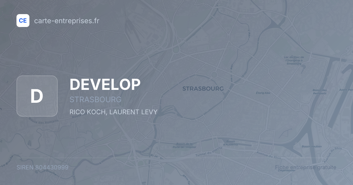 DEVELOP — 804430999 — fiche entreprise