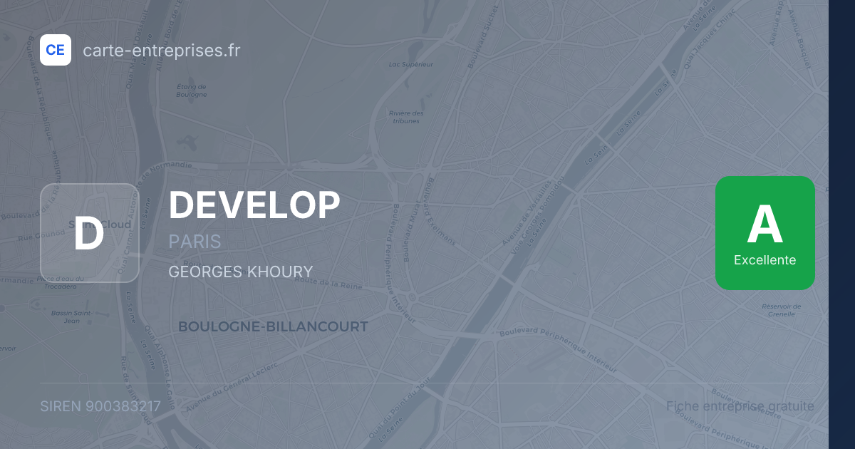DEVELOP — 900383217 — fiche entreprise