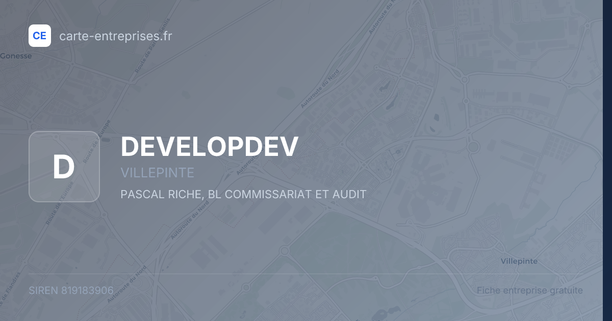 DEVELOPDEV — 819183906 — fiche entreprise