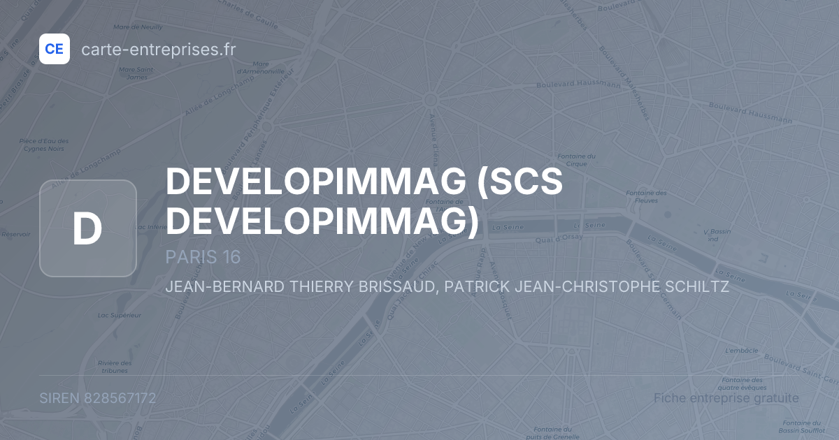 DEVELOPIMMAG (SCS DEVELOPIMMAG) — 828567172 — fiche entreprise