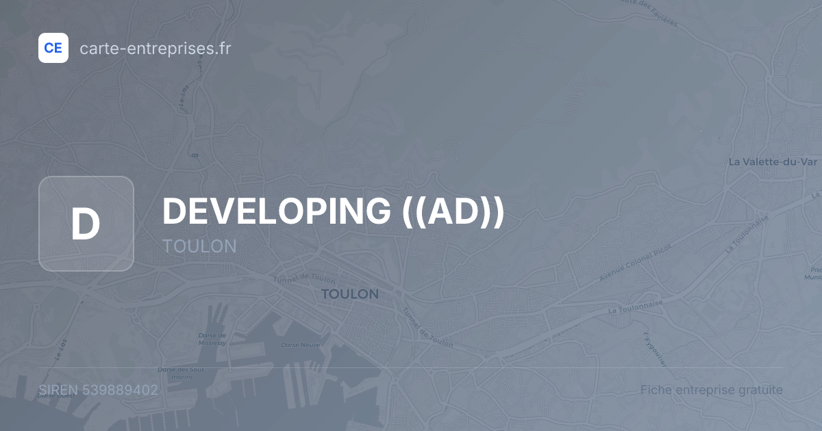 DEVELOPING ((AD)) — 539889402 — fiche entreprise