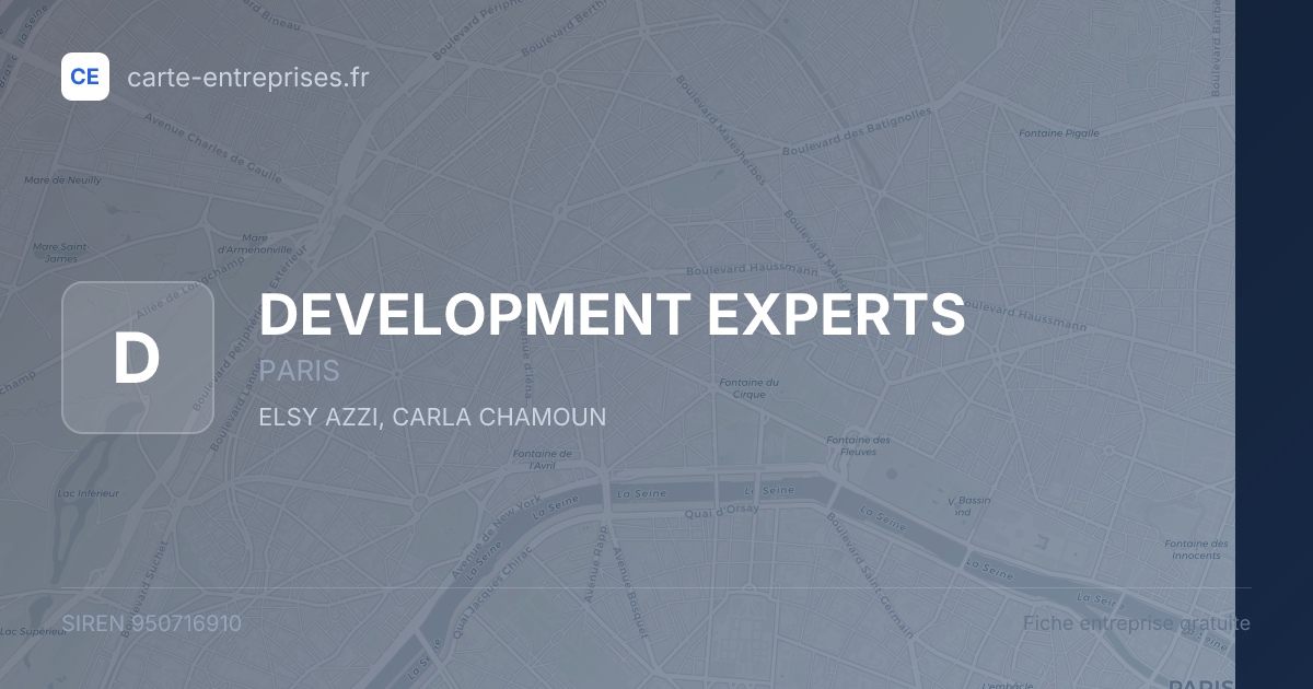 DEVELOPMENT EXPERTS — 950716910 — fiche entreprise