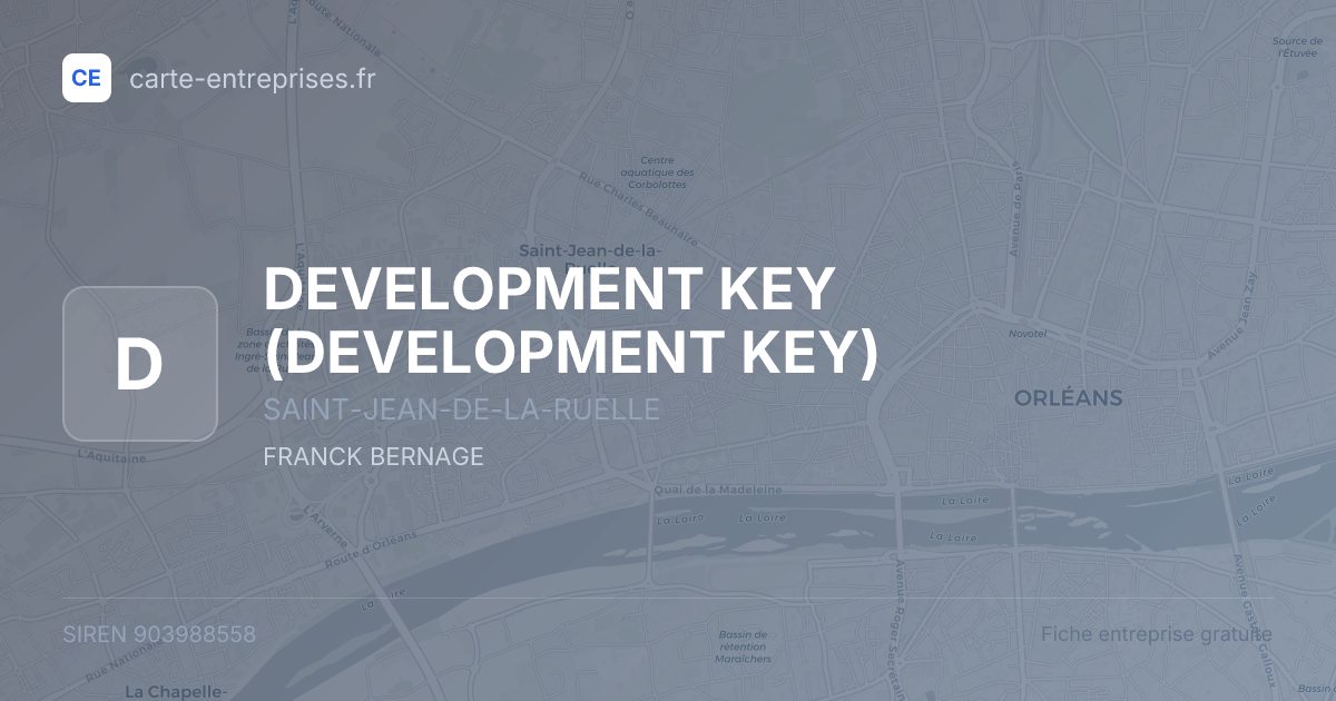DEVELOPMENT KEY — 903988558 — fiche entreprise