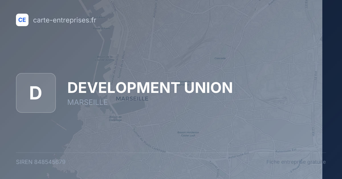 DEVELOPMENT UNION — 848545679 — fiche entreprise