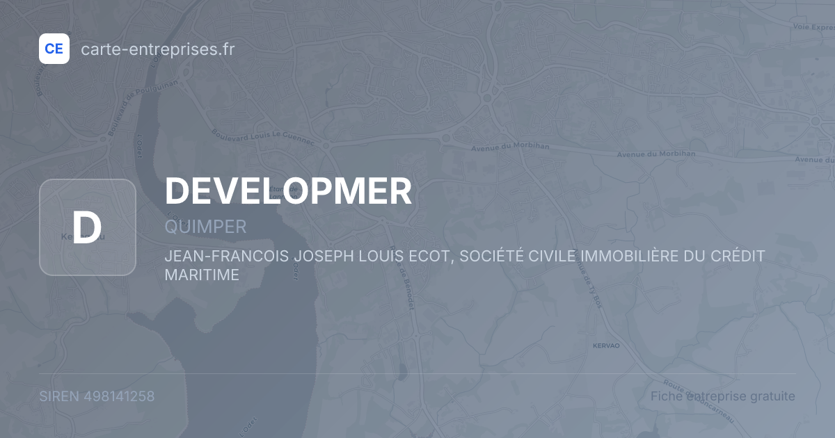 DEVELOPMER — 498141258 — fiche entreprise