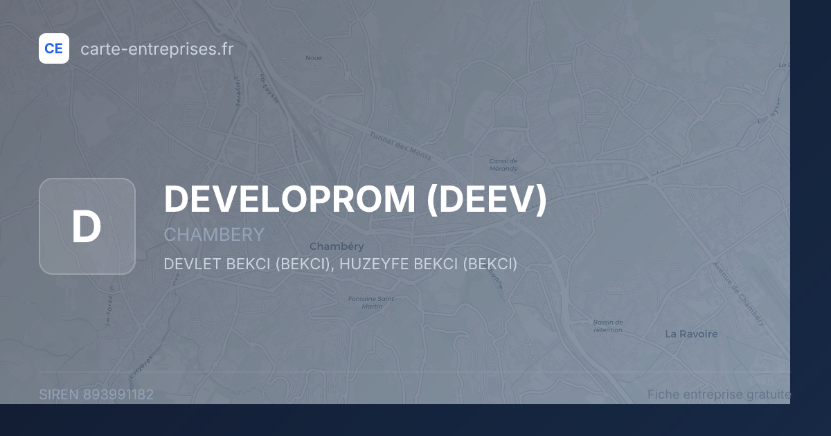 DEVELOPROM (DEEV) — 893991182 — fiche entreprise
