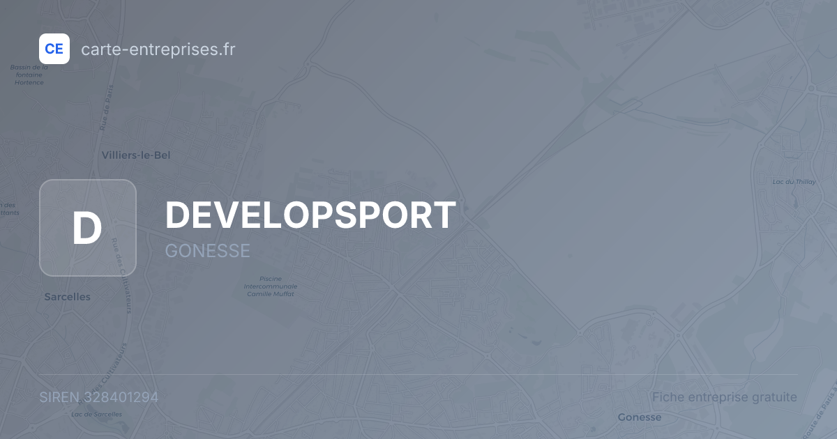 DEVELOPSPORT — 328401294 — fiche entreprise