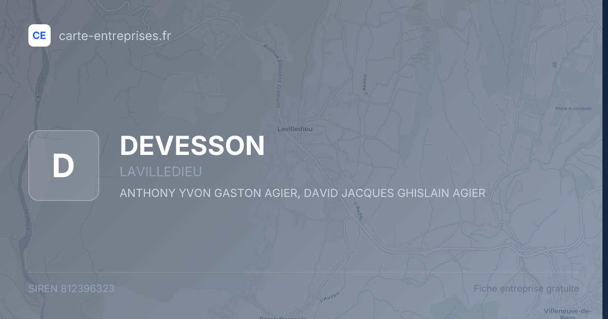 DEVESSON — 812396323 — fiche entreprise