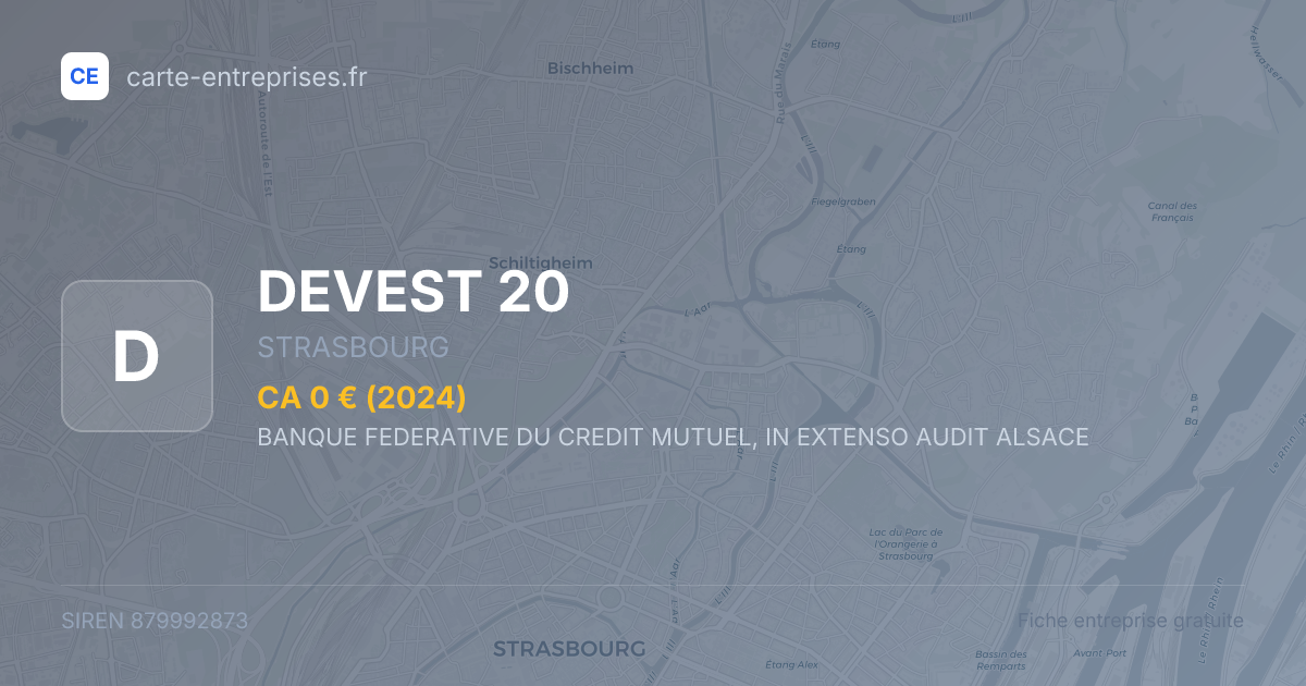 DEVEST 20 — 879992873 — fiche entreprise
