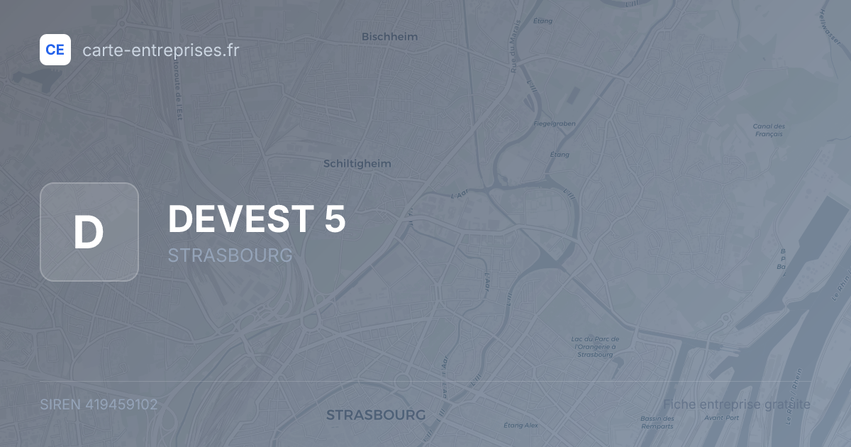 DEVEST 5 — 419459102 — fiche entreprise