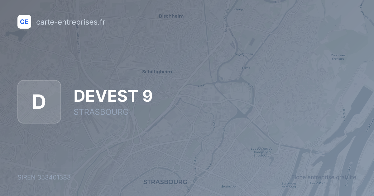 DEVEST 9 — 353401383 — fiche entreprise