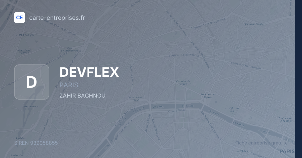 DEVFLEX — 939058855 — fiche entreprise