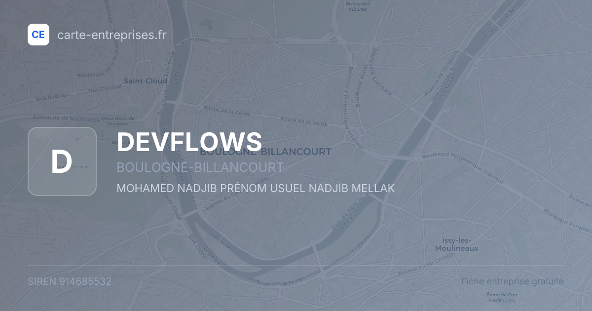 DEVFLOWS — 914685532 — fiche entreprise