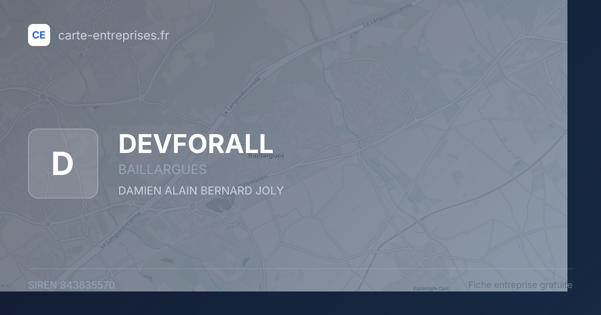 DEVFORALL — 843835570 — fiche entreprise
