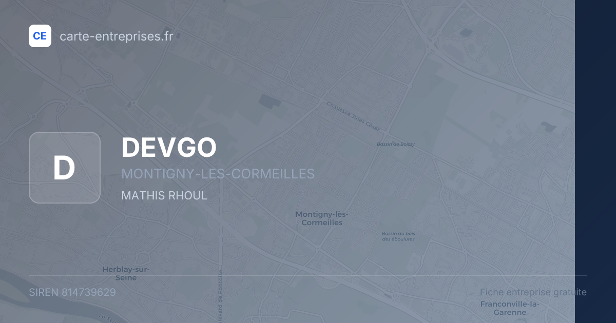 DEVGO — 814739629 — fiche entreprise