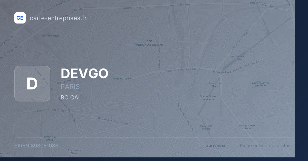 DEVGO — 898081088 — fiche entreprise
