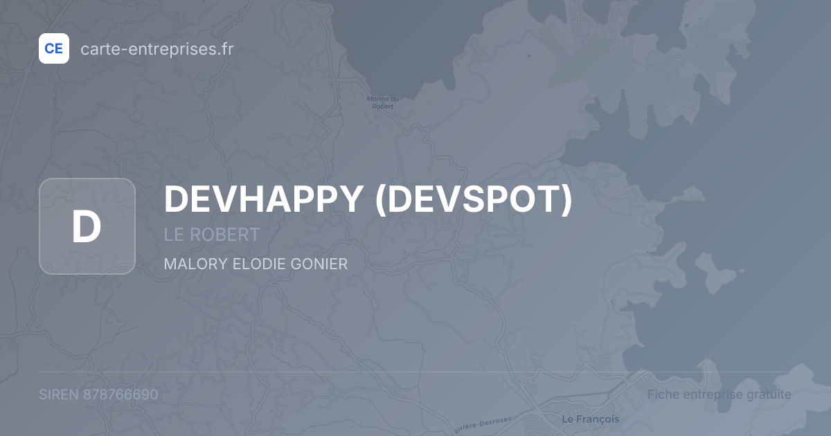DEVHAPPY (DEVSPOT) — 878766690 — fiche entreprise