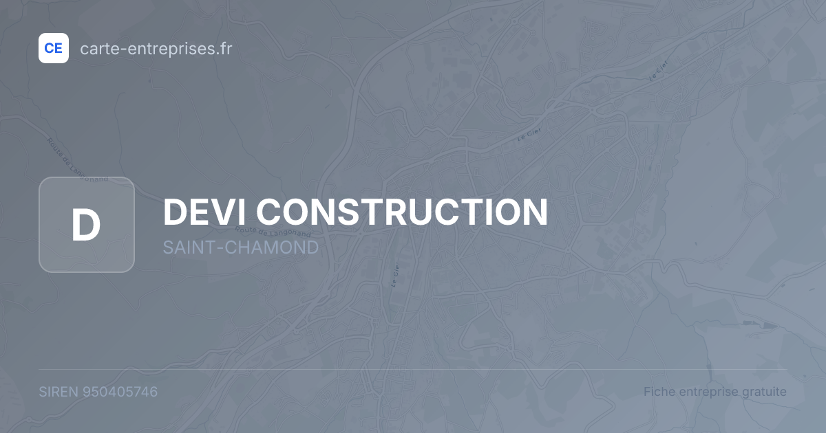 DEVI CONSTRUCTION — 950405746 — fiche entreprise
