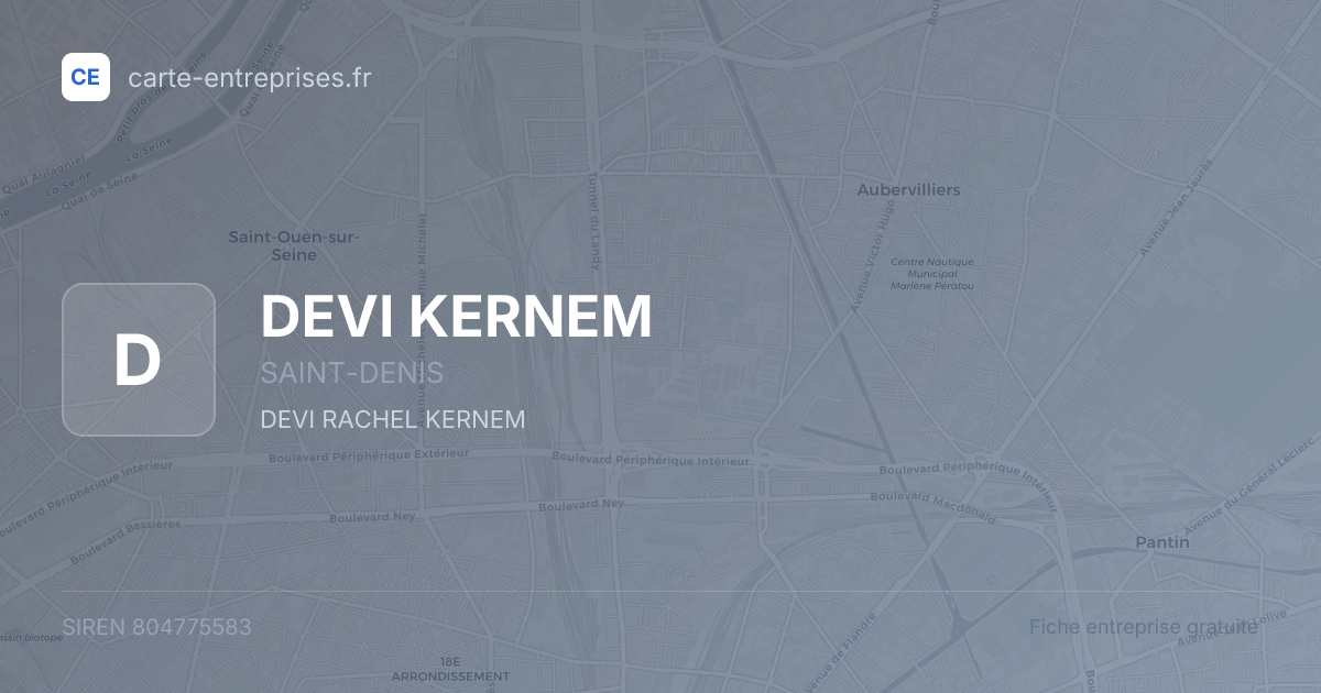 DEVI KERNEM — 804775583 — fiche entreprise