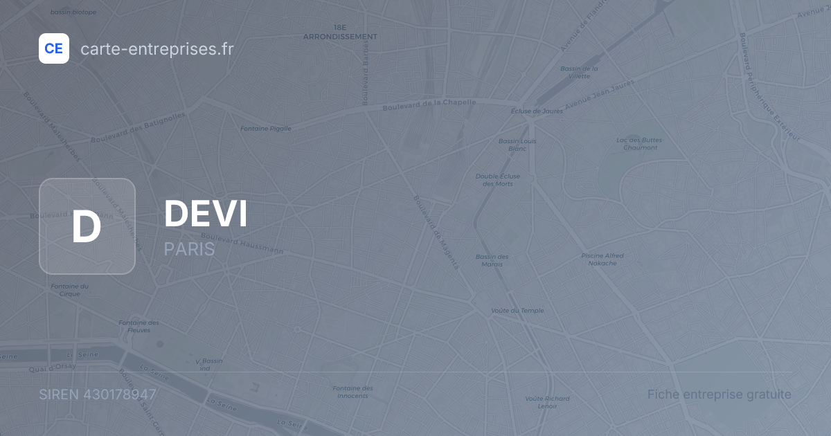 DEVI — 430178947 — fiche entreprise