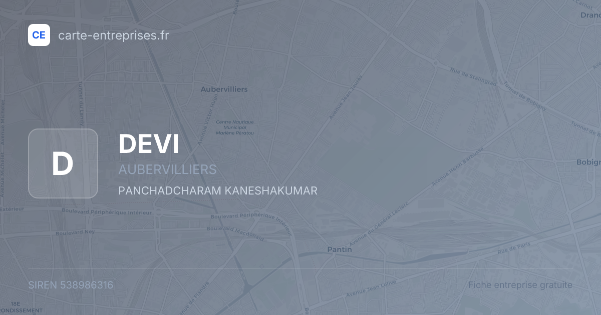 DEVI — 538986316 — fiche entreprise
