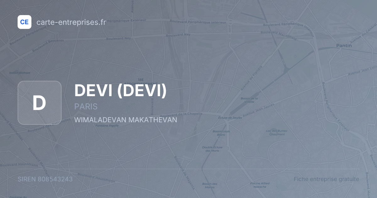 DEVI — 808543243 — fiche entreprise