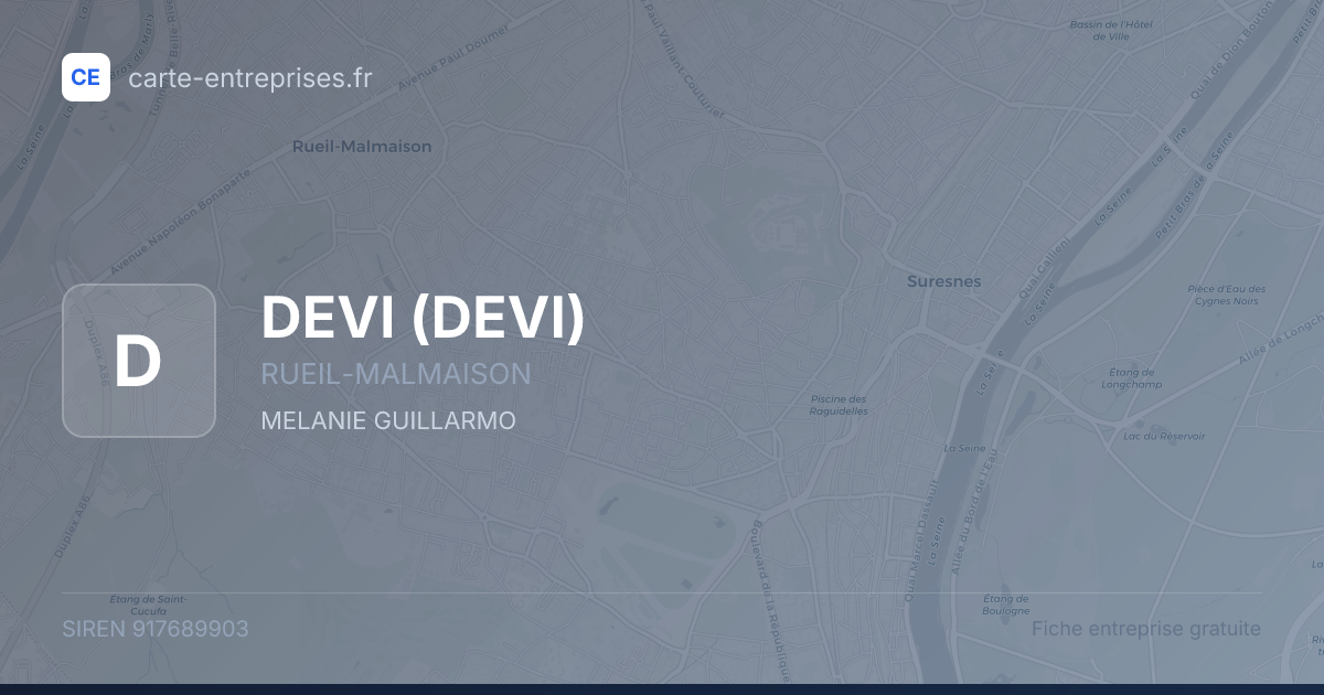 DEVI — 917689903 — fiche entreprise