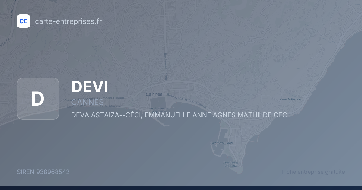 DEVI — 938968542 — fiche entreprise