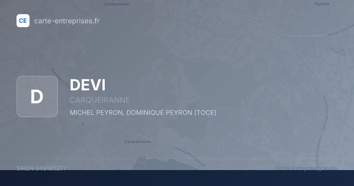 DEVI — 949180277 — fiche entreprise