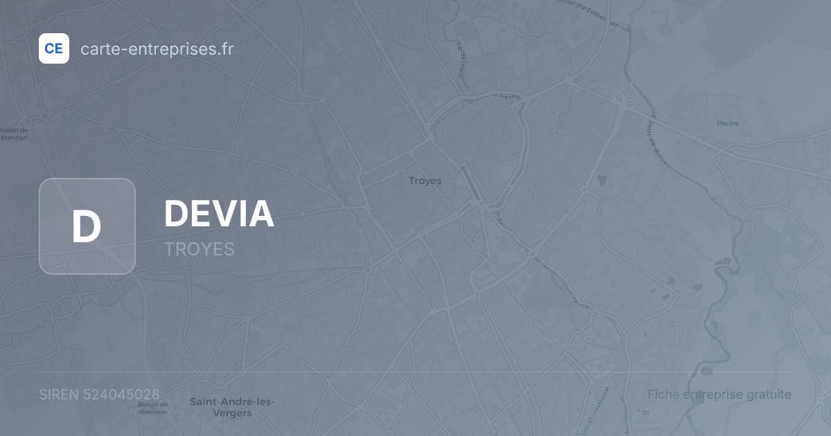 DEVIA — 524045028 — fiche entreprise