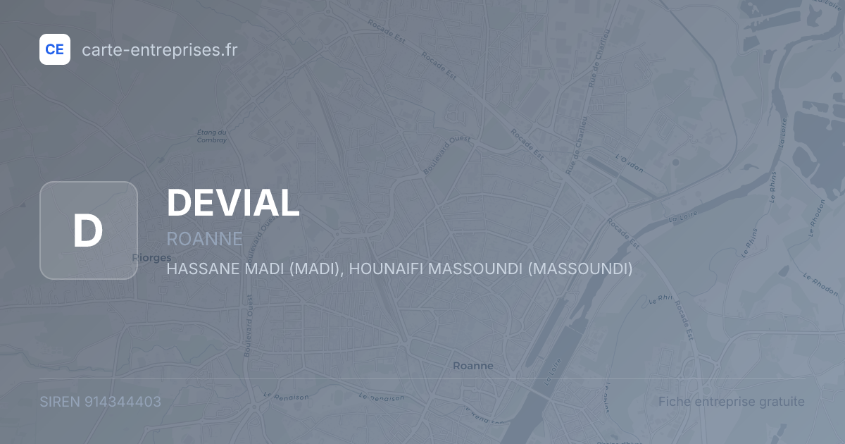 DEVIAL — 914344403 — fiche entreprise