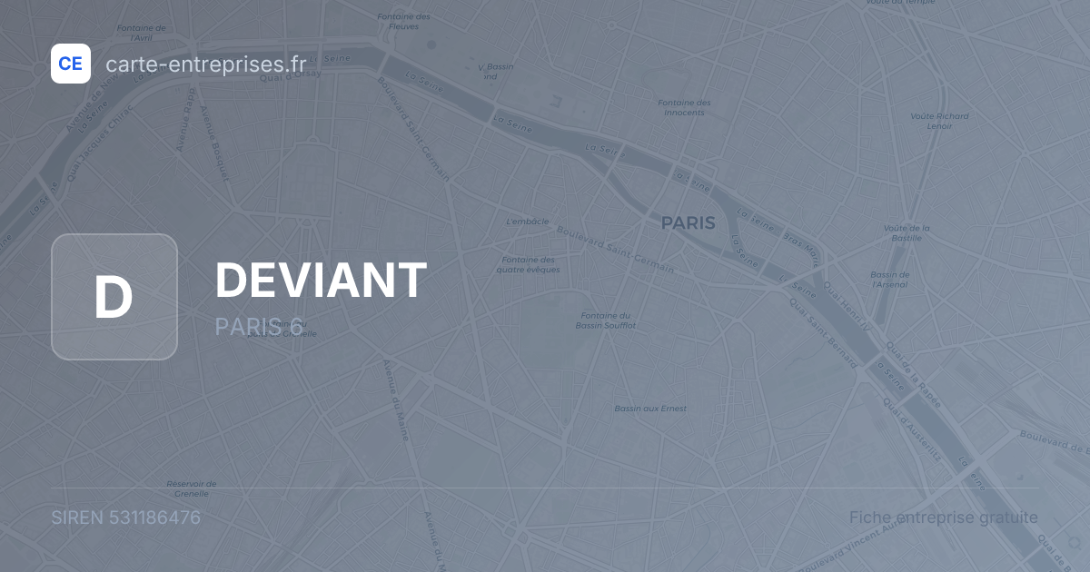 DEVIANT — 531186476 — fiche entreprise