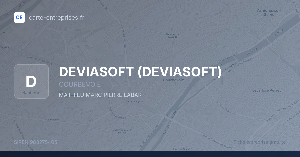 DEVIASOFT — 983275405 — fiche entreprise