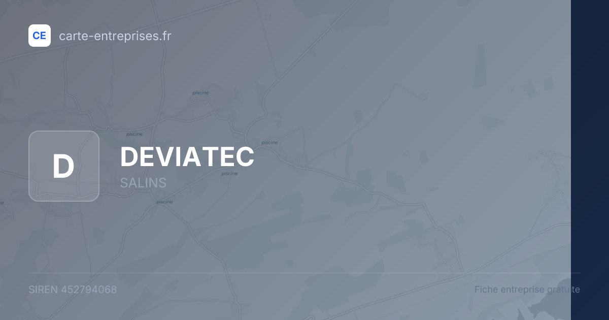 DEVIATEC — 452794068 — fiche entreprise