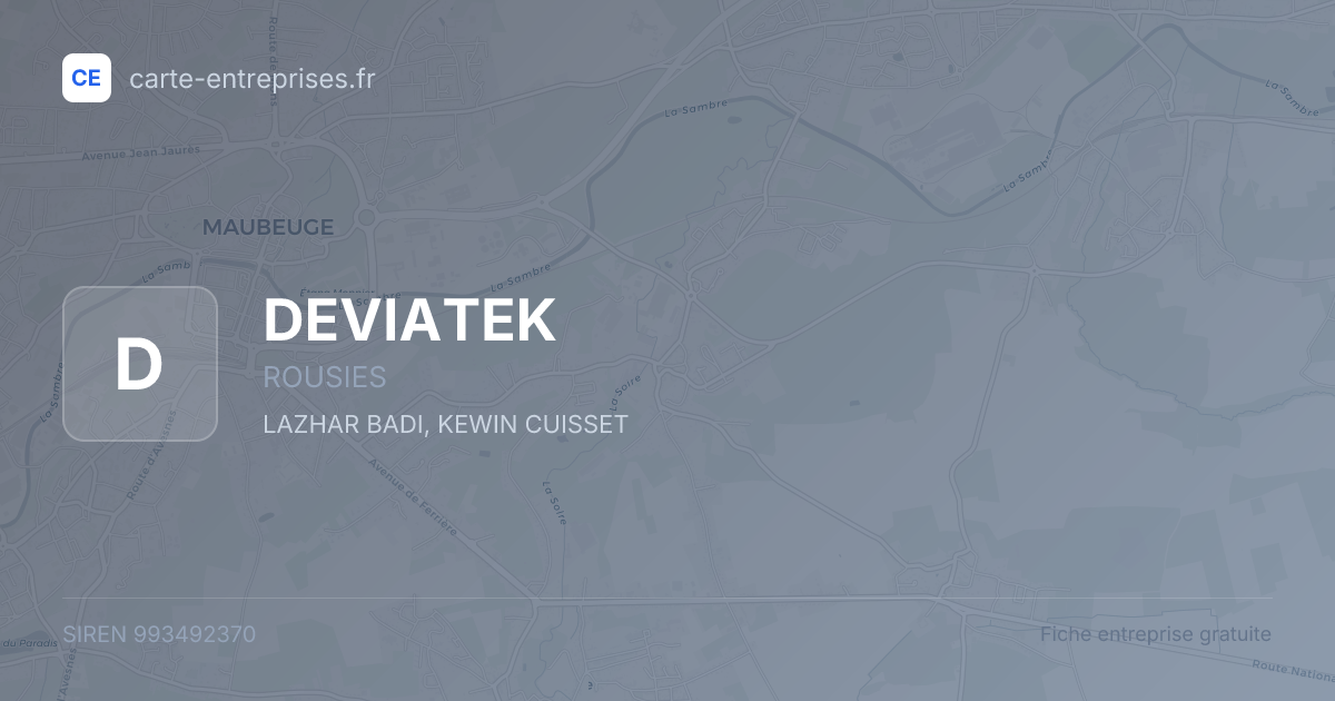 DEVIATEK — 993492370 — fiche entreprise