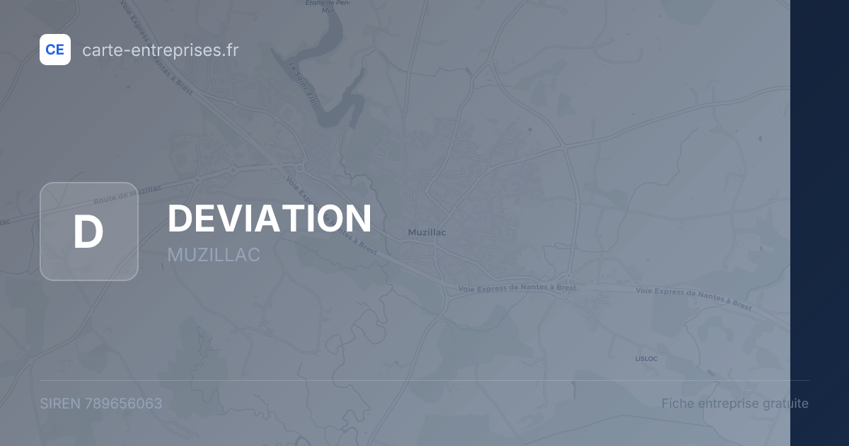 DEVIATION — 789656063 — fiche entreprise