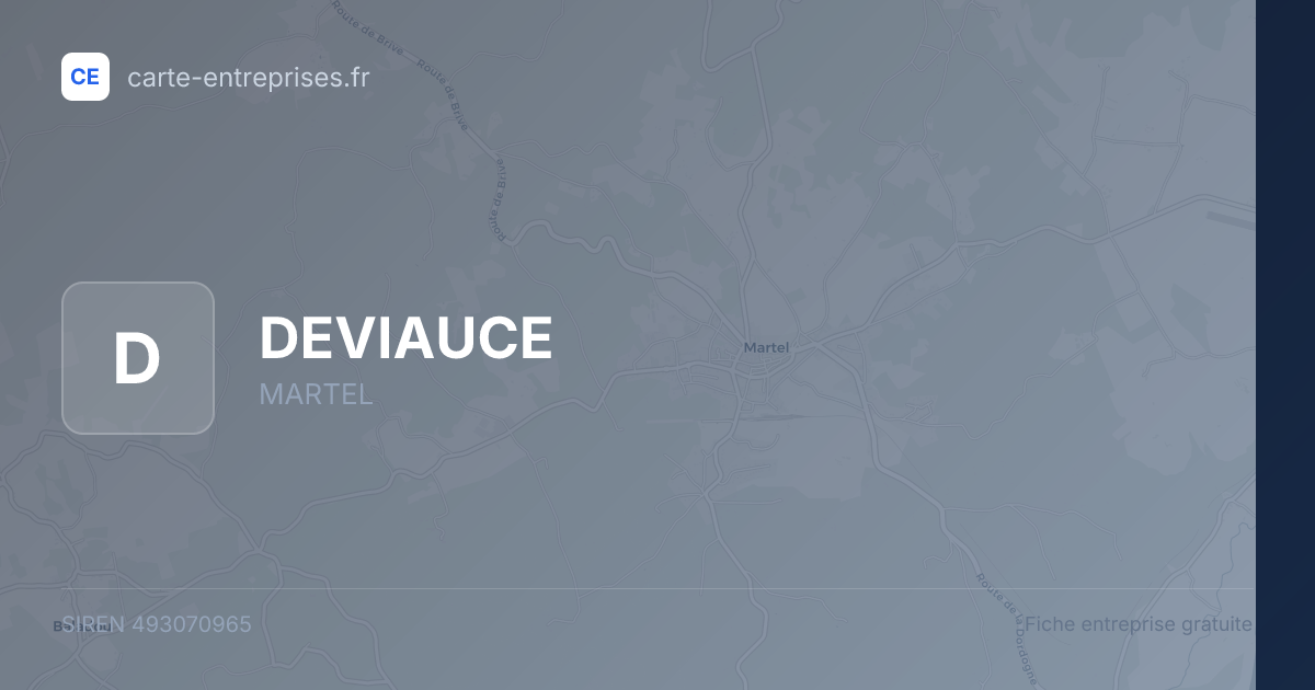 DEVIAUCE — 493070965 — fiche entreprise