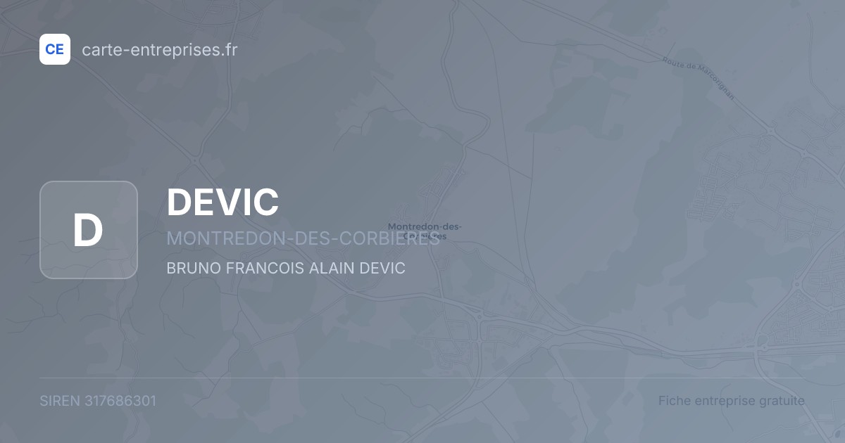 DEVIC — 317686301 — fiche entreprise