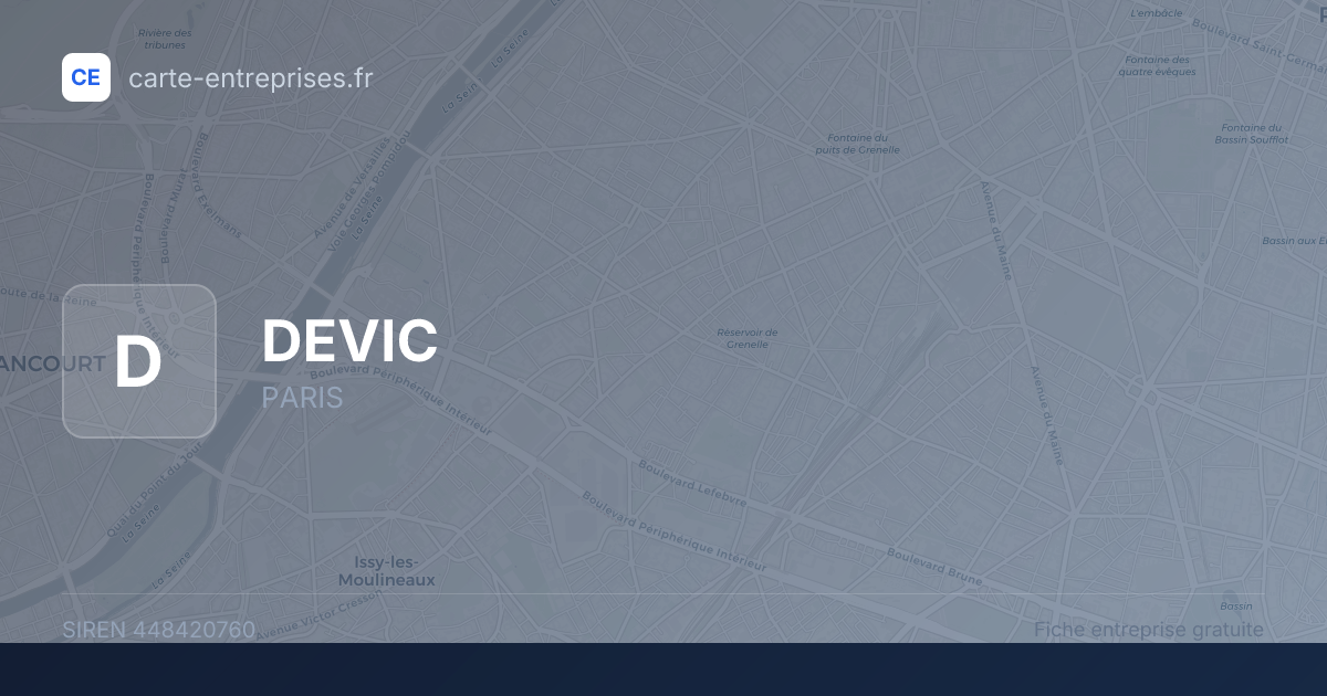 DEVIC — 448420760 — fiche entreprise