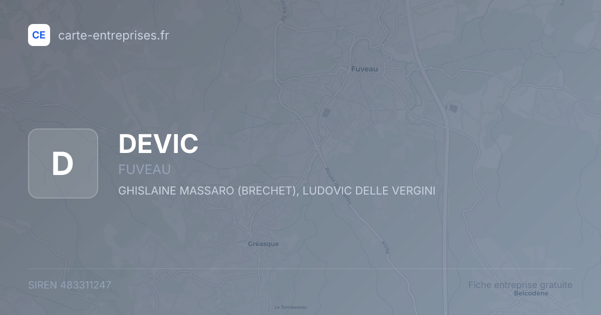 DEVIC — 483311247 — fiche entreprise