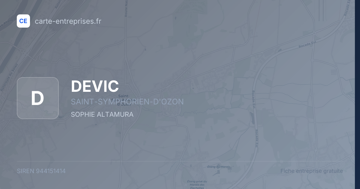 DEVIC — 944151414 — fiche entreprise