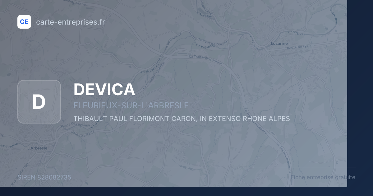 DEVICA — 828082735 — fiche entreprise
